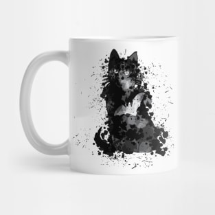 Black cat halloween design Mug